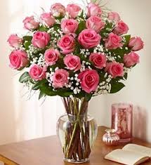 Two Dozen Pink Roses