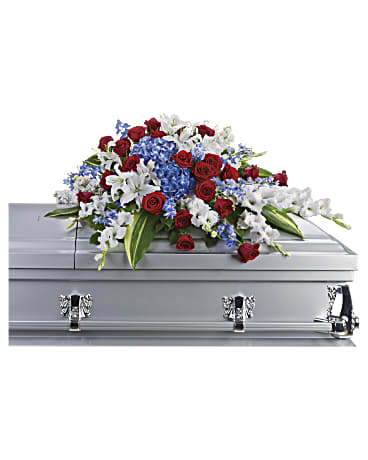 Veteran Memorial Casket Spray