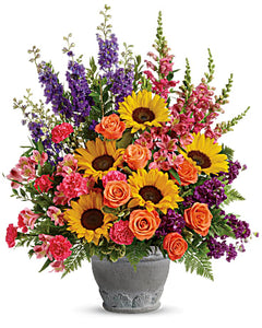 Hope Bouquet Funeral Basket